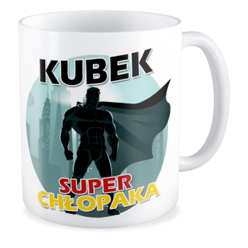 kubek SUPER CHŁOPAKA biały