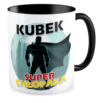 kubek SUPER CHŁOPAKA czarny